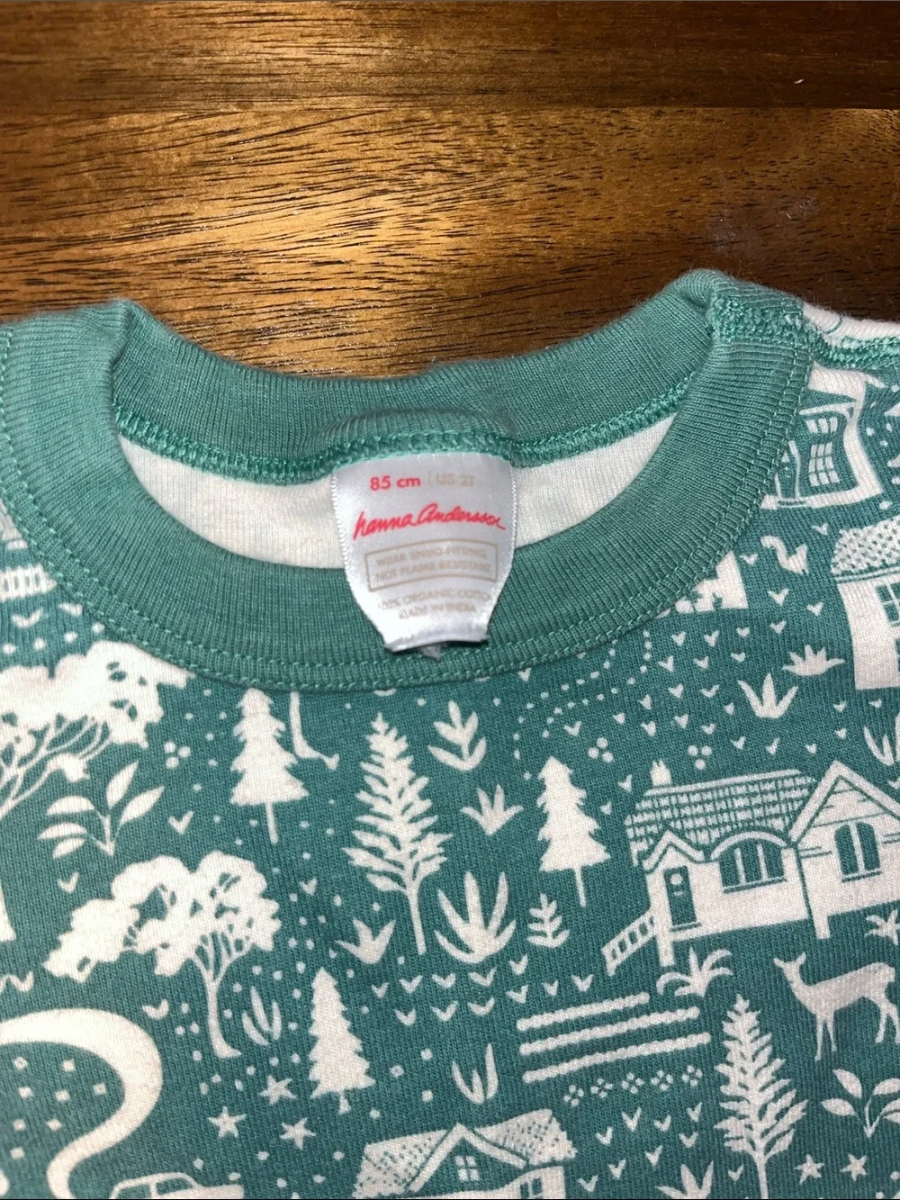 Hanna Andersson 2 pc pajama set long sleeve Winter 2t